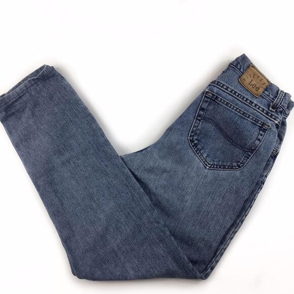 Vintage Lee jeans womens 10 USA 80s 90s structured denim high rise western rodeo - Picture 3 of 12